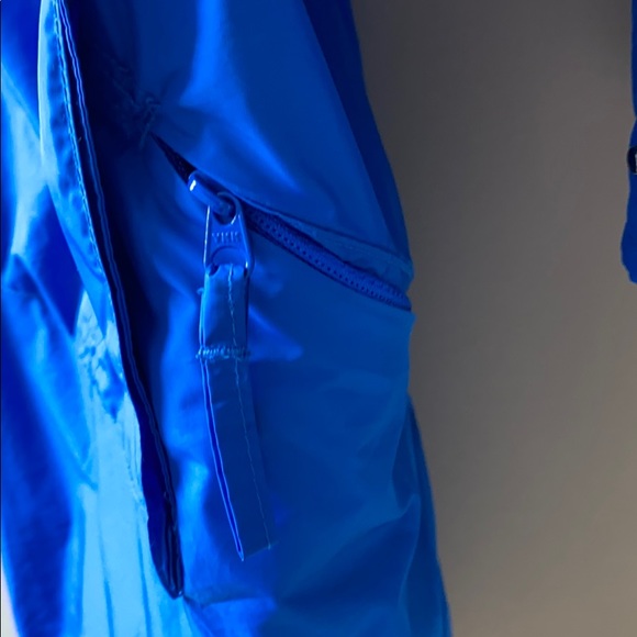 Athleta bright blue raincoat Sz XXS - Picture 11 of 13